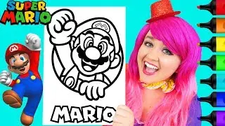 Раскраска Супер Марио Nintendo Раскраска Prismacolor Маркеры | KiMMi КЛОУН