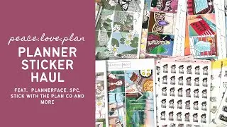 PLANNER STICKER HAUL | feat. Plannerface #ad, Scribble Prints Co, Stick With The Plan Co and more