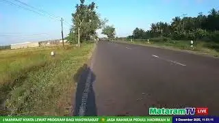 Kulon Progo Streetviews: Jl. Daendels (Glagah - Karangsewu) | Cycling Views | MataramTV Live