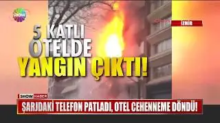 Şarjdaki telefon patladı, otel cehenneme döndü!