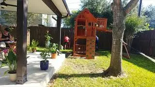 How to Move a Wooden Swing/ Playset in a Small Backyard