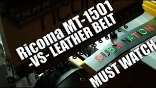 Ricoma MT-1501 &mdash; лучшая коммерческая вышивальная машина | Вышивка на толстом кожаном ремне