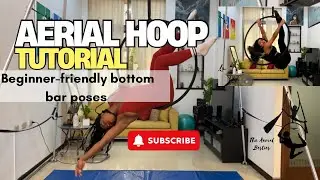 Beginner-friendly Aerial Hoop Bottom Bar Poses | Benson Boone-Ghost Town| The Aerial Besties 
