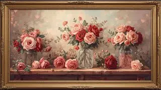 A Romantic Vintage Roses Painting for Valentine&rsquo;s Day ❤️ Elegant Floral Art