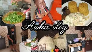 COOK WITH ME! Spend the day with me/cooking oha soup and coconut rice 