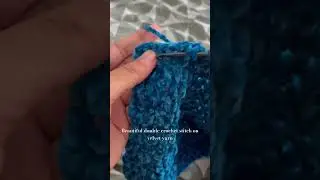 Velvet yarn crochet #crochet #handmade #knitting #velvet #shorts #crochetpatterns