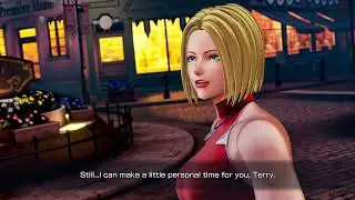 King of Fighters XV - Blue Mary Flirts With Terry [4K60FPS]