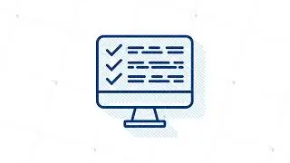 Online survey, checklist, questionnaire icon. Feedback business. Motion graphics.