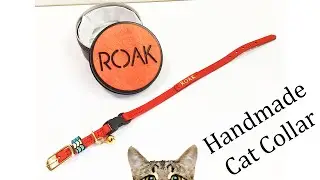 [ASMR] Making A Leather Cat Collar (with Safety Breakaway Buckle) - Avaloncraft