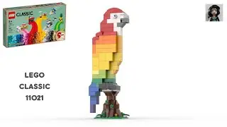 RAINBOW PARROT Lego classic 11021 ideas How to build