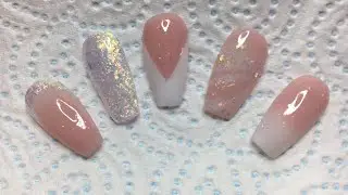 How to do baby boomer nails | marbled nails | using cjp acrylic system