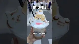 Hat Coffee Tokyo Japan - Cutest 3D latte art