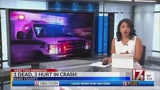 1 dead, 3 injured after head-on crash in Nash County: NCSHP