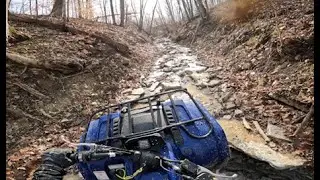 400 Yamaha Kodiak ATV Off Road Extreme Hill Climbing Adventure Haspin Acres!!