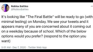 Rb Battles Final Battle Delayed