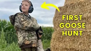 His First Goose Hunt Ever! - Passing on the Tradition