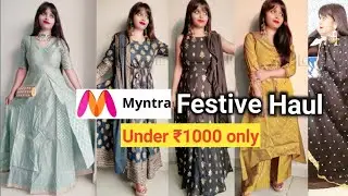Myntra kurta set haul ||Myntra kurti haul 2020||Anaarkali kurtas 2020||MYNTRA TRY ON HAUL||Richstyle