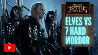 BFME 1 - Blue Wizard Mod - Elves vs 7 HARD Mordor. The SPAM is REAL!