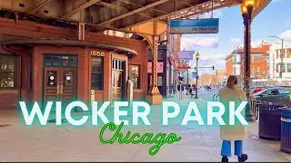 [4K] 🇺🇸 Chicago Walking Tour 2024 | Wicker Park Chicago | Chicago, Illinois Walking Video