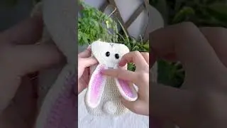 🐰crochet bunny bag for phone  #crochet #crochetanywhere #crochetbunny #crochetbunnybag