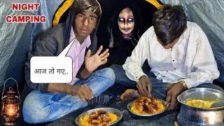 Winter Night Camping with my Friend | Camping In India | Village gavala 