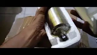 unboxing new spindle cnc 800w with water cooled | KreasiVity | DIY CNC