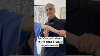 Self Cracker&rsquo;s Watch This‼️ Hand & Elbow Adjustments #chiropractic #shorts