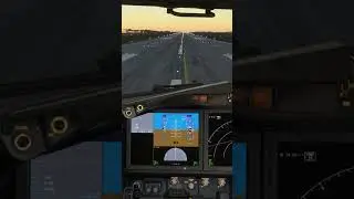 Sunset departures are amazing in the sim! #aviation #viral