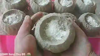 Dusty Pure Cement ASMR Dry Crumbling / Wholecrush by ASMR Sand Play BS #meditation #relaxing