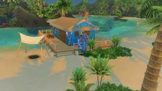 Island Living Beach Shack - Sims 4 Speed Build