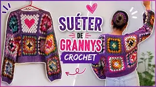 C&oacute;mo tejer un su&eacute;ter de grannys a crochet paso a paso