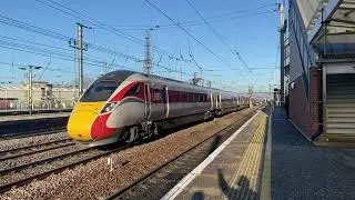 LNER Azuma passing Doncaster