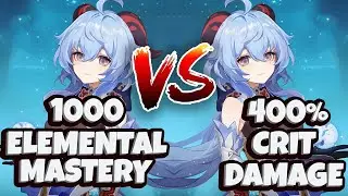Ganyu 1000 Elemental Mastery VS 400% CRIT Damage