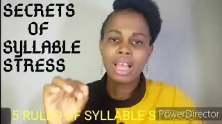 Syllable and Word Stress/ pronunciation  Lesson #stress #syllableandwordstress