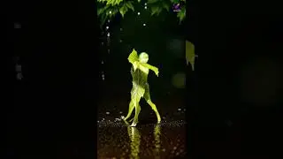 Water leaf animation dance video beautiful dance moves ❤️❤️❤️ #aivideo #animation #youtube #anime