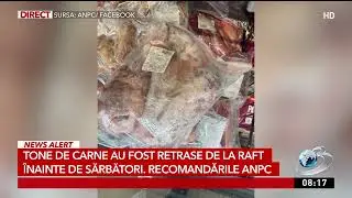 Tone de carne au fost retrase de la raft &icirc;nainte de sărbători. Recomandarile ANPC