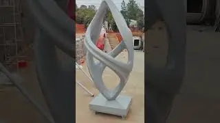 Custom Sculpture Factory Large Abstract Fiberglass Sculpture for Hotels