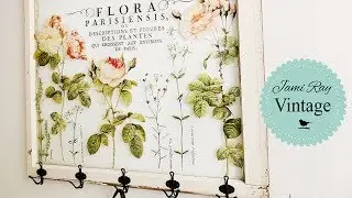 Coat Rack | Salvage Window IOD Transfer DIY