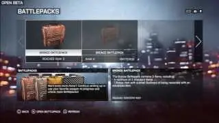 BattleField 4 Beta  Battlepack opening
