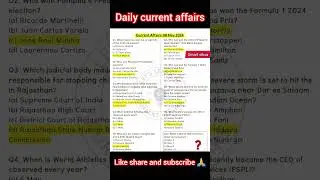 Daily current affairs 8th May #currentaffairs #dailcurrentaffairs #currentaffairsodia #pushpa2