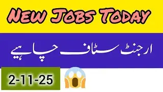 New Jobs 2025 ||02-11-2025 ||