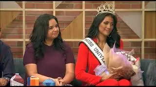 Michelle Colon father's celebrating her crown as Miss Universe Puerto Rico 2021