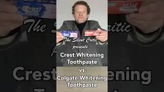 Crest Whitening Toothpaste vs. Colgate Whitening Toothpaste | Silent Critic Review #shorts