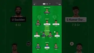 TNPL CSG vs SMP Dream11 SL Team