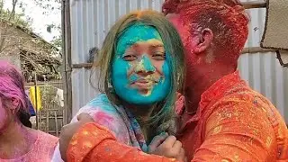 Holi Vlog/Holi Hai To In Bhabhi O Ke Jaisa/Family With Holi video/Holi Putai New 