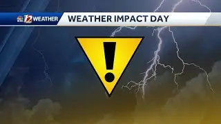 North Carolina weekend storms forecast with possible damaging wind, hail, isolated tornadoes
