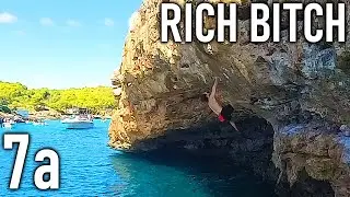 7a Rich Bitch, Cala Mitjana, Mallorca, Spain (Deep Water Solo)