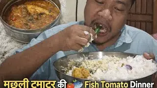 गरीब का Fish Tomato Dinner 🐟🍅 | Simple Indian Meal