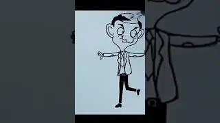 how to draw Mr bean drawing easy step-by-step