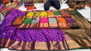 From 395/-||Chickpet Bangalore wholesale Silk sarees||Single saree Courier available